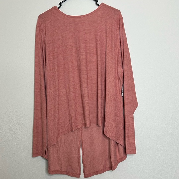 NWT Old Navy long sleeve shirt size 3X Blush Pink Color - Picture 2 of 5